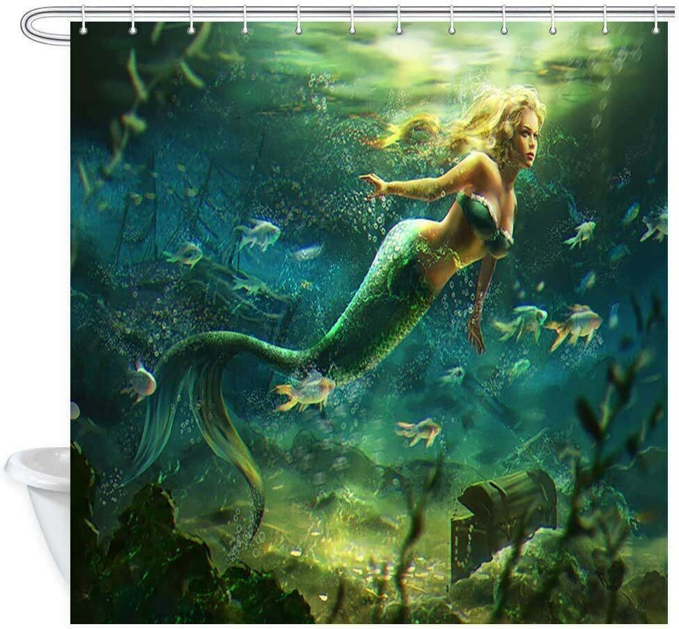 Mermaid Shower Curtain - A Fairytale-Inspired Design For Your Bathroom