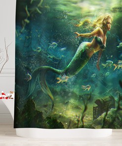 Mermaid Shower Curtain - A Fairytale-Inspired Design For Your Bathroom