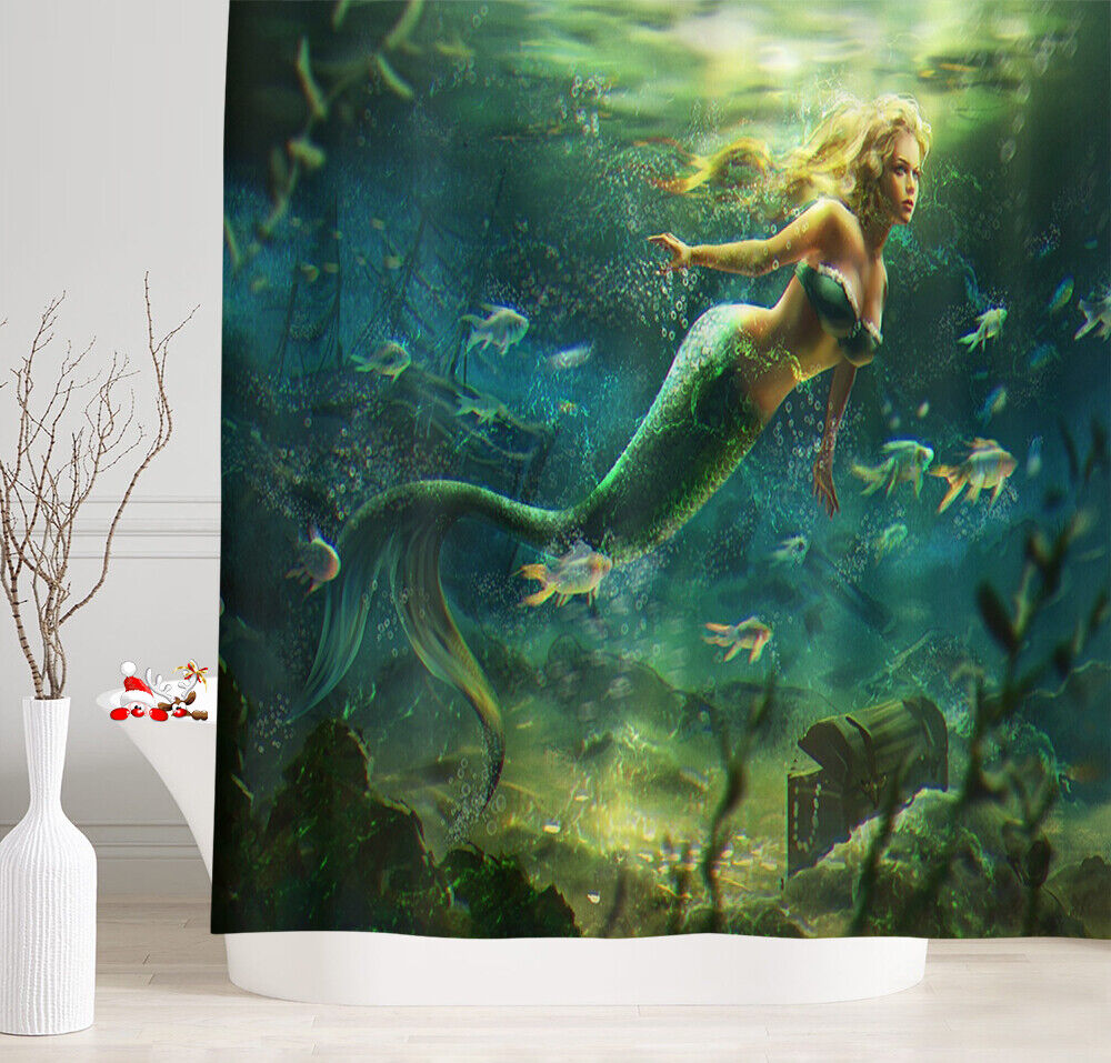 Mermaid Shower Curtain - A Fairytale-Inspired Design For Your Bathroom
