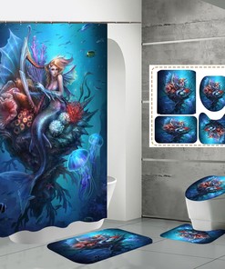 Mermaid Shower Curtain - Waterproof And Magical For Your Bathroom