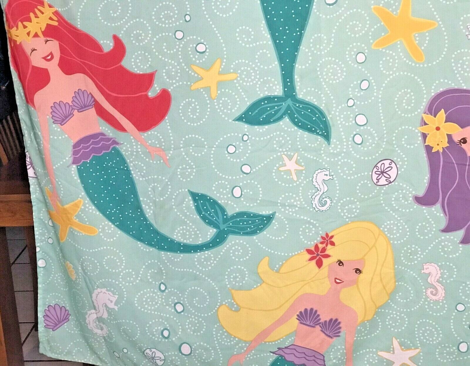 Mermaid Shower Curtain With Sand Dollars And Starfish For A Beachy Bathroom - Image 4