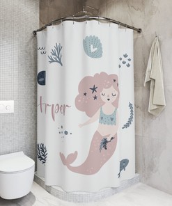 Mermaid Shower Curtain for Unique and Cute Bathroom Art