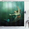 Mermaid Underwater Shower Curtain - Graphics Of Nature Bathroom Decor