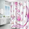 Mermaid and Ocean Theme Glitter Fish Scale Shower Curtain for Girls Bathroom Decor