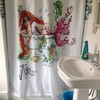 Mermaid in a Tub Unique Bathroom Shower Curtain Decor