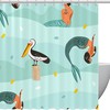 Mermaid£‚¬‚¬Bird£‚¬‚¬Sea Vintage Bathroom Shower Curtain