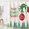 Merry Christmas Grinch Shower Curtain for Whimsical Bathroom Decor
