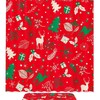 Merry Christmas Tree Leaves and Deer Shower Curtain - Rustic Bathroom Decor