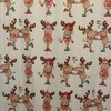 Merry Kiss Moose Fabric Christmas Shower Curtain - Unique Bathroom Decor