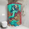 Mesmerizing Underwater Print Mermaid Shower Curtain- Ocean Art Design for Kids Bathroom 