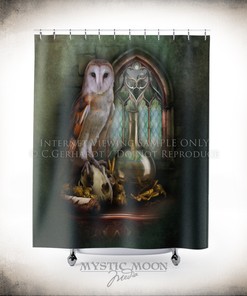 Messenger From Fen Potter Gift Shower Curtain - Unique Wizard and Witch Bathroom Decor