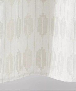 Metallic Geometric Stripe Shower Curtain - Modern Bathroom Decor