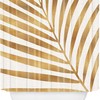 Metallic Gold Palm Leaf Unique Shower Curtain for a Luxurious Look in Your Bathroom