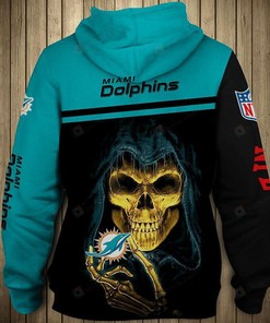Miami Dolphins 3D All Over Print Zip-Up Hoodie Gifts For Fans, Unique Design For Fans