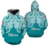 Miami Dolphins 3D Bandana Skull Limited Edition Hoodie