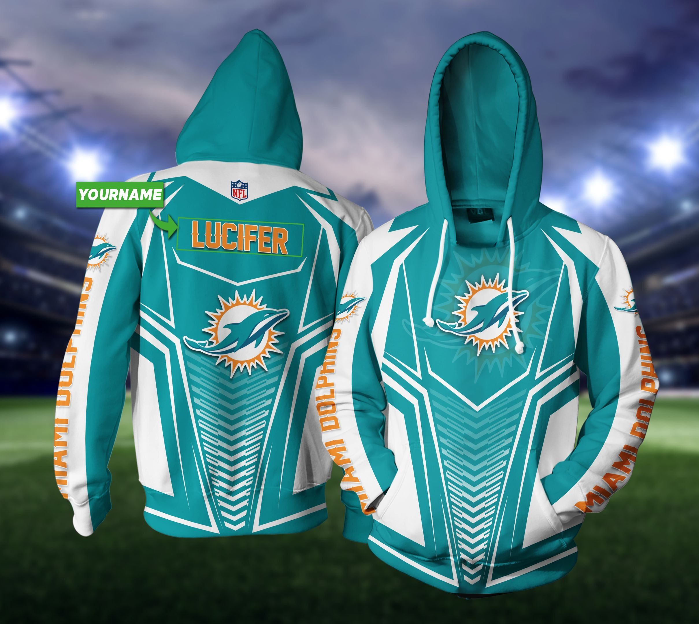 Miami Dolphins 3D Hoodie As The Best Gift For Nfl Fans