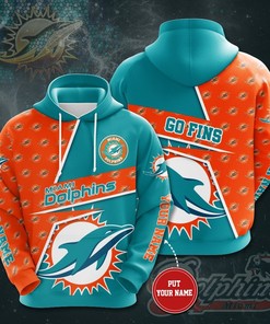 Miami Dolphins 3D Hoodie For Miami Dolphins Fans - All Over Print Hoodie