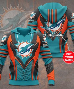 Miami Dolphins 3D Hoodie Gifts For Nfl Fans, Eye-Catching Design For Fans