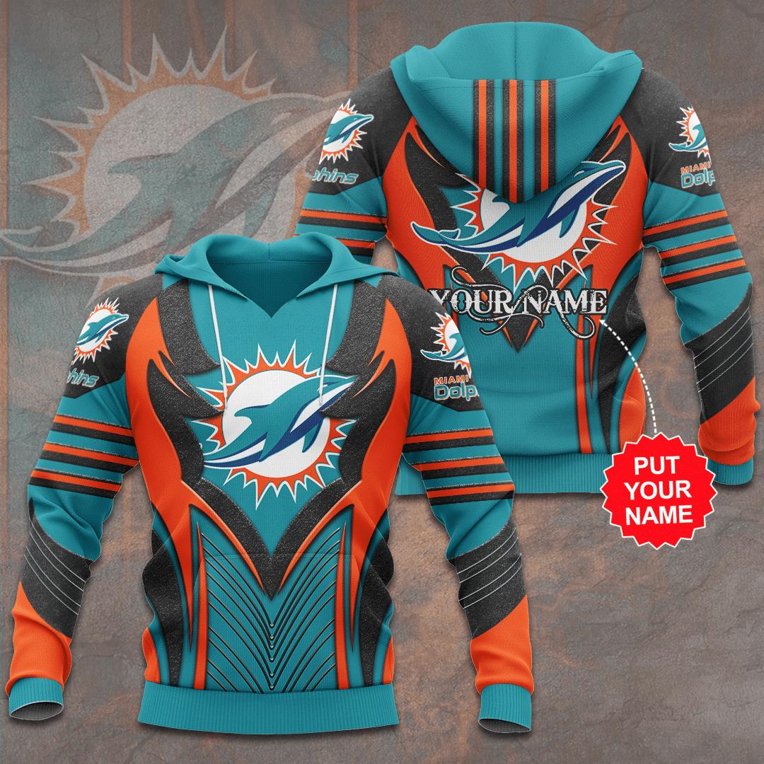 Miami Dolphins 3D Hoodie Gifts For Nfl Fans, Eye-Catching Design For Fans