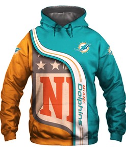 Miami Dolphins 3D Hoodie Pullover Zip Hoodie Nfl For Fans, Perfect Gifts For Fans