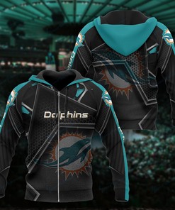 Miami Dolphins 3D Hoodie Zip-Up Hoodie For Fan, Show Your Style
