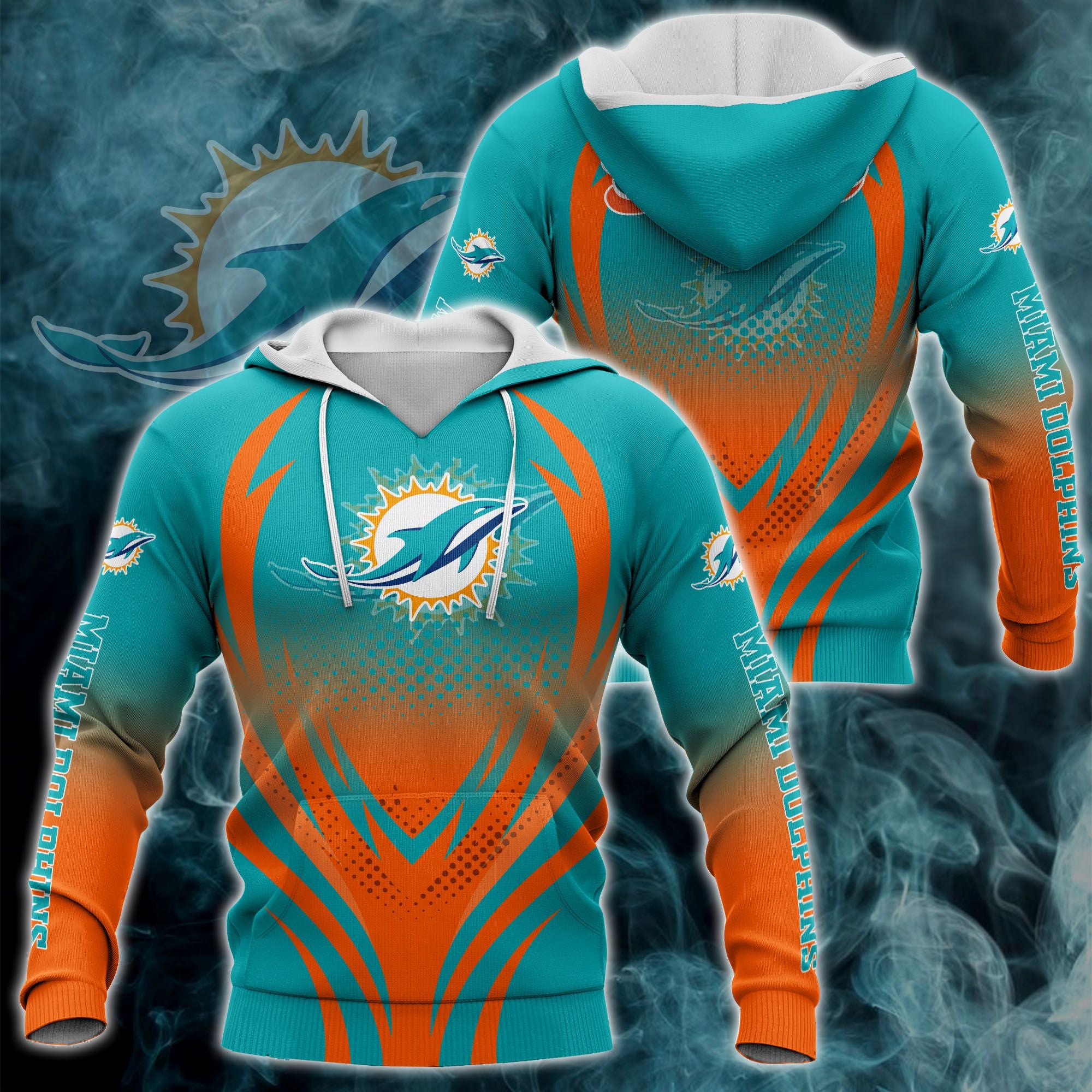 Miami Dolphins 3D Print All Over Print 3D Hoodie Gifts For Fans
