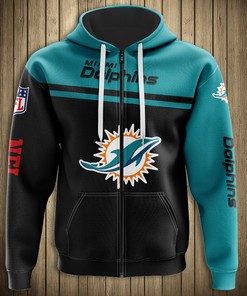 Miami Dolphins 3D Skull Hoodie For Fans With All Over Print