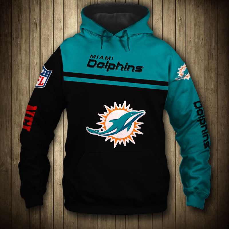Miami Dolphins 3D Skull Hoodie For Fans With All Over Print