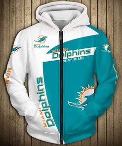 Miami Dolphins 3D Style All Over Printed Hoodie - Show Off Your Team Spirit