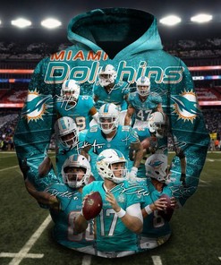 Miami Dolphins 3D Team All Over Print Hoodie For Fans - Wear Your Pride Everywhere