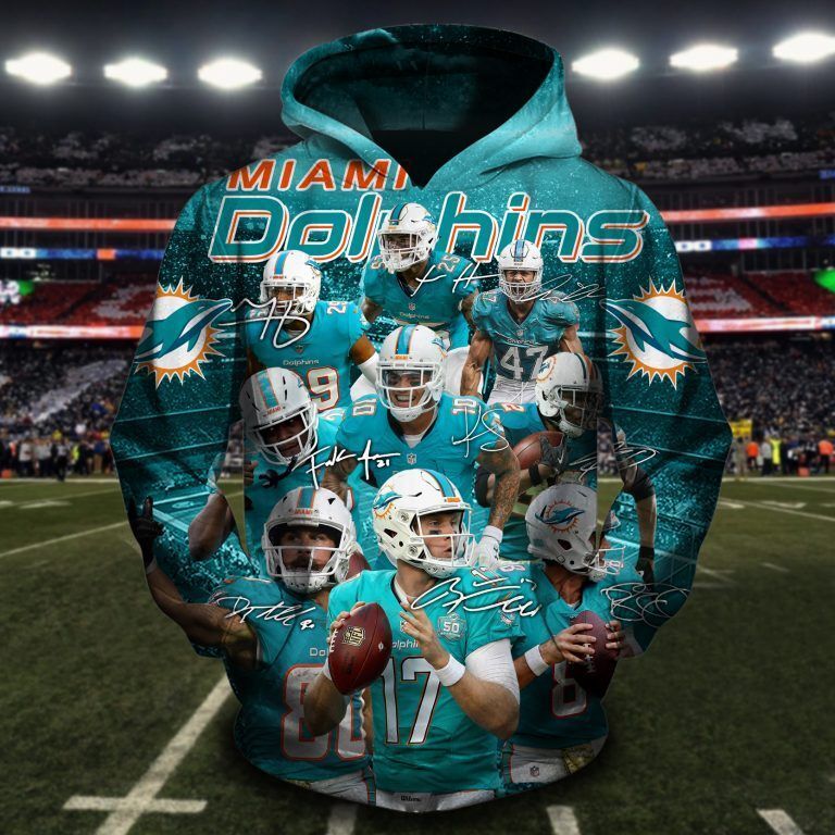 Miami Dolphins 3D Team All Over Print Hoodie For Fans - Wear Your Pride Everywhere