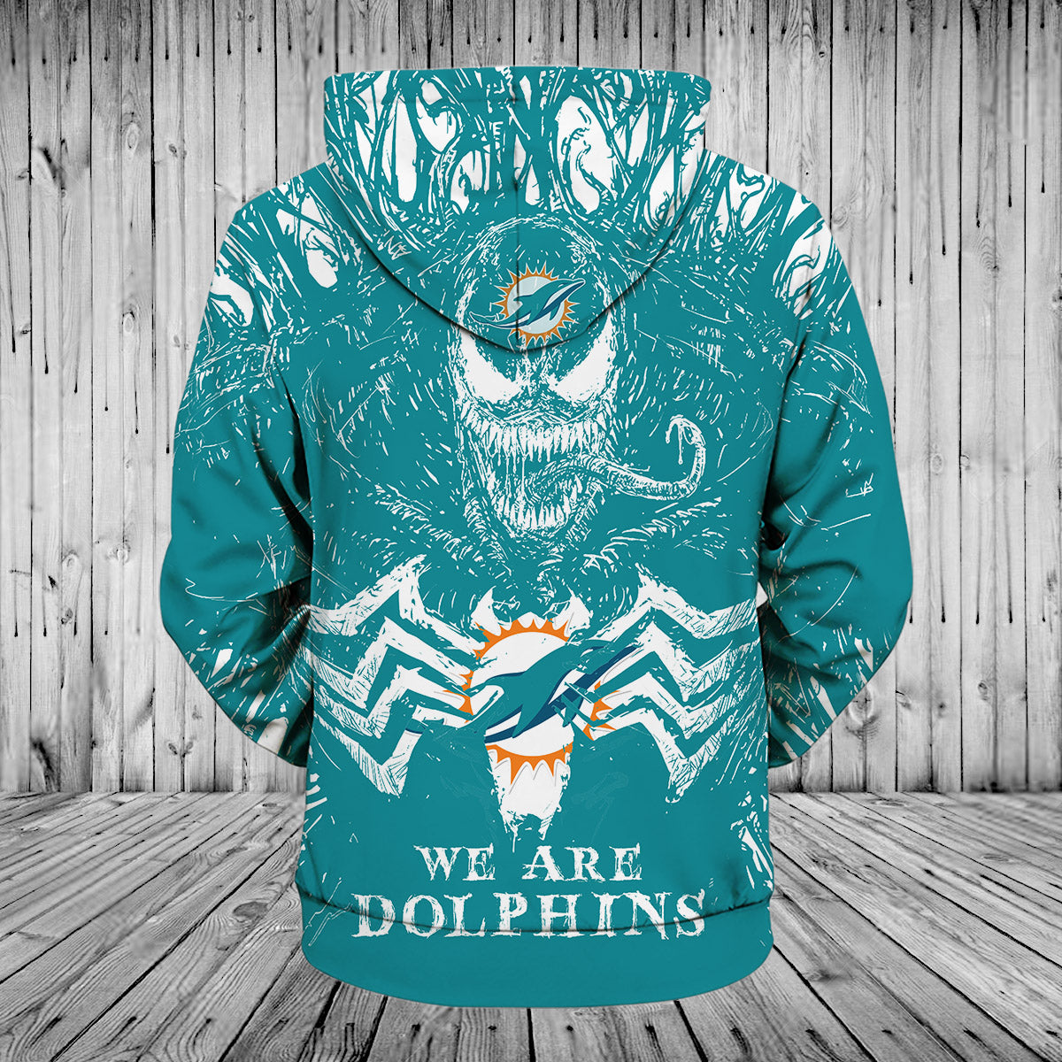Miami Dolphins 3D Venom Pullover Hoodie - Unleash Your Inner Fan