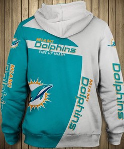 Miami Dolphins 3D Zip Hoodie Pullover Gift For Fans - Stay Warm And Stylish