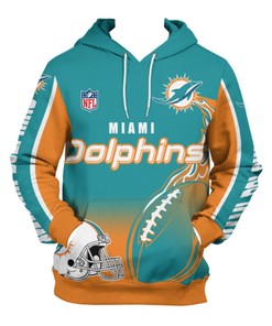 Miami Dolphins 3D Zip Hoodie With Cute Flame Balls Graphic - Stand Out From The Crowd