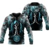 Miami Dolphins 3D Zip Hoodie With Death Smoke Graphic - Add Some Edge To Your Look 