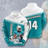Miami Dolphins All Over Print 3D Hoodie For Men