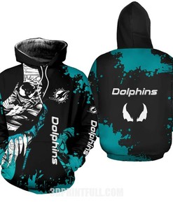 Miami Dolphins All Over Print 3D Hoodie Ideal For Men And Women 