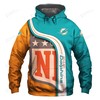 Miami Dolphins All Over Print 3D Hoodie-Zip-Up Hoodie For Miami Fans