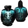 Miami Dolphins All Over Print 3D Skull Hoodie, The Perfect Gift For Fans