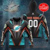 Miami Dolphins All Over Print Hoodie For Fan - 3D Hoodie 