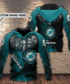 Miami Dolphins All Over Print Hoodie - Unique Gift For Nfl Fans
