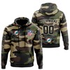 Miami Dolphins All Over Print Hoodie-Zip Hoodie Camo Style For Fans