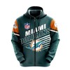 Miami Dolphins All Over Print Zip-Up Hoodie - Ideal Gift For Fans