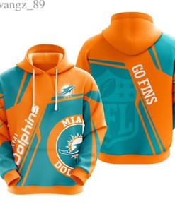 Miami Dolphins All Over Print Zip-Up Hoodie - Ideal Gift For Fans