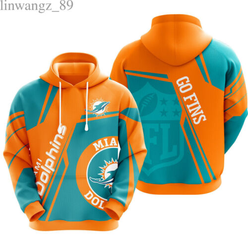 Miami Dolphins All Over Print Zip-Up Hoodie - Ideal Gift For Fans
