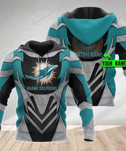 Miami Dolphins All Over Printed Hoodie - Perfect For Fans To Show Their Fandom