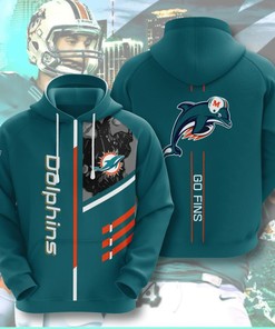 Miami Dolphins American Football 3D Printed Hoodiezipper Hoodie With All Over Print