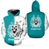 Miami Dolphins Bandana Skull 3D Hoodie In A Unisex Design 