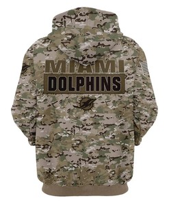 Miami Dolphins Camo All Over Print 3D Hoodie Gifts For Fans