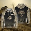 Miami Dolphins Camouflage Hoodie - 3D Hoodie For Fans 